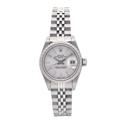 Rolex Stainless Steel 26mm Oyster Perpetual Date Watch Silver 69240 1 of 5