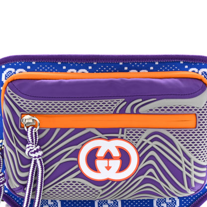 Gucci Jersey GG Monogram All Over Sporty Belt Bag Grey White Multicolor 10 of 14
