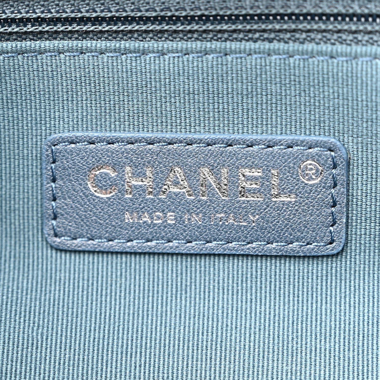 Chanel Denim Small Deauville Tote Light Blue 7 of 10