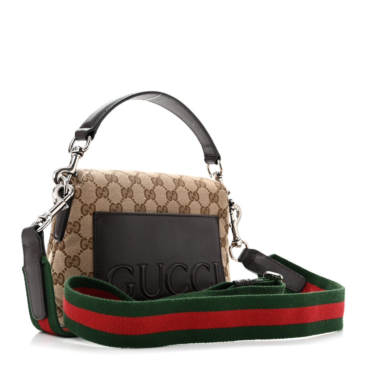 Gucci Monogram Web Small Crossbody Bag Beige Ebony 3 of 15