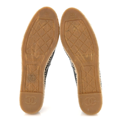 Chanel Lambskin CC Espadrilles 41 Black 12 of 18