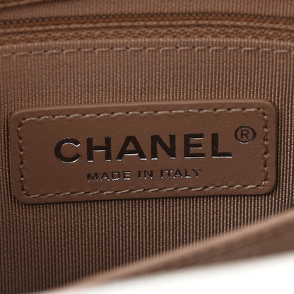 Chanel Iridescent Caviar Chevron Quilted Mini Coco Handle Flap White 6 of 9