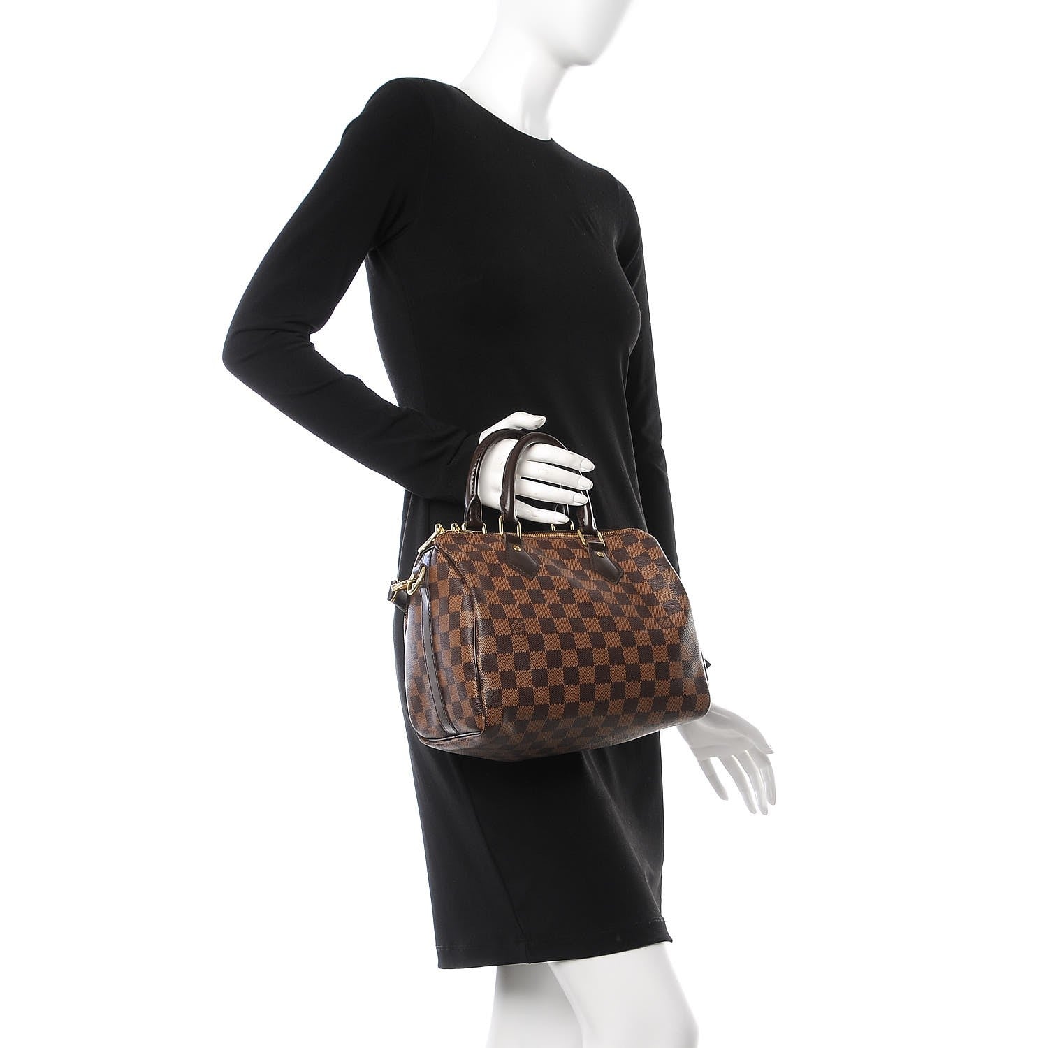 Louis Vuitton Damier Ebene Speedy Bandouliere 25 3 of 12