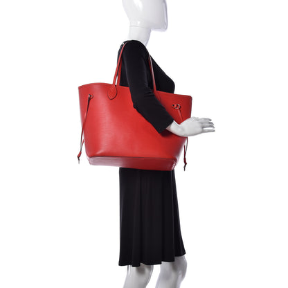 Louis Vuitton Epi Neverfull MM Coquelicot 2 of 10