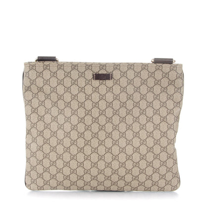 Gucci GG Plus Monogram Large Flat Messenger Bag Beige Brown 1 of 7
