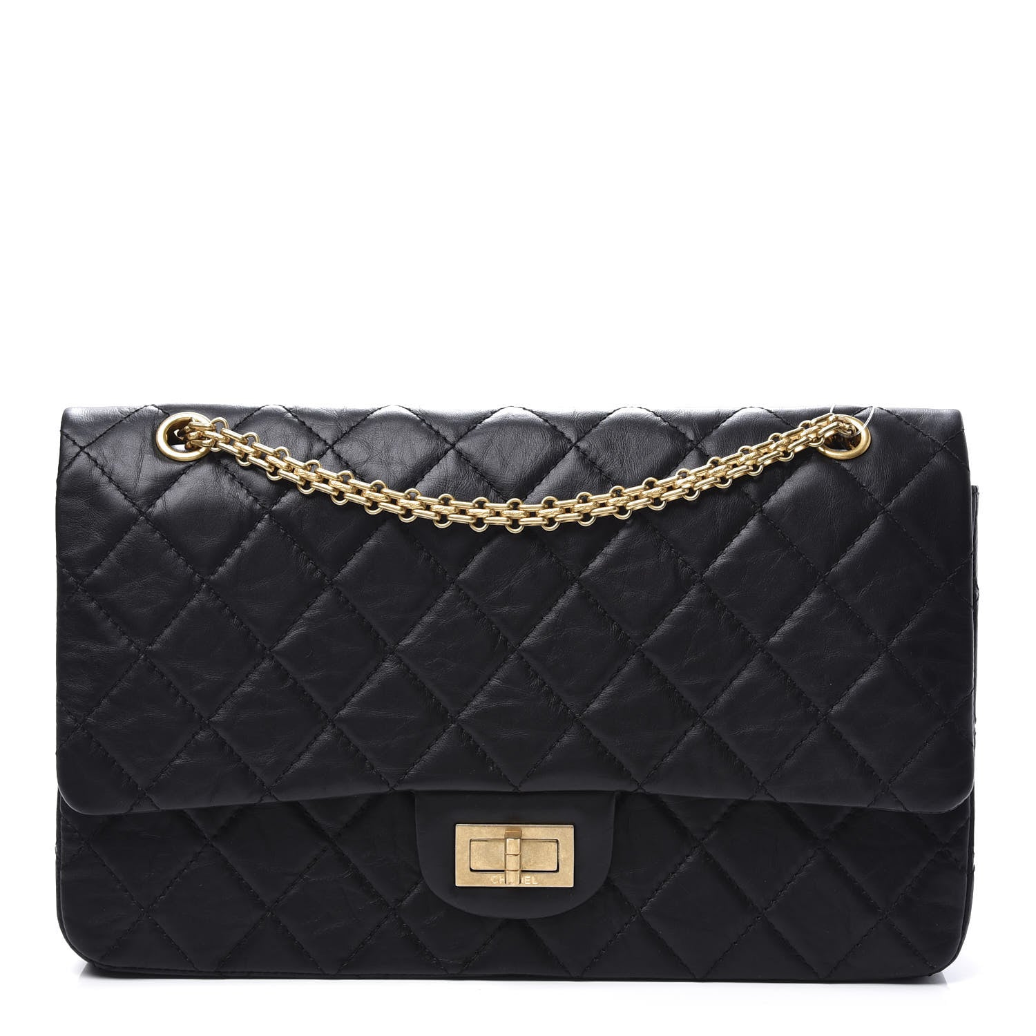 Chanel Aged Calfskin Quilted 2.55 Reissue 227 Flap Black 1 of 9
