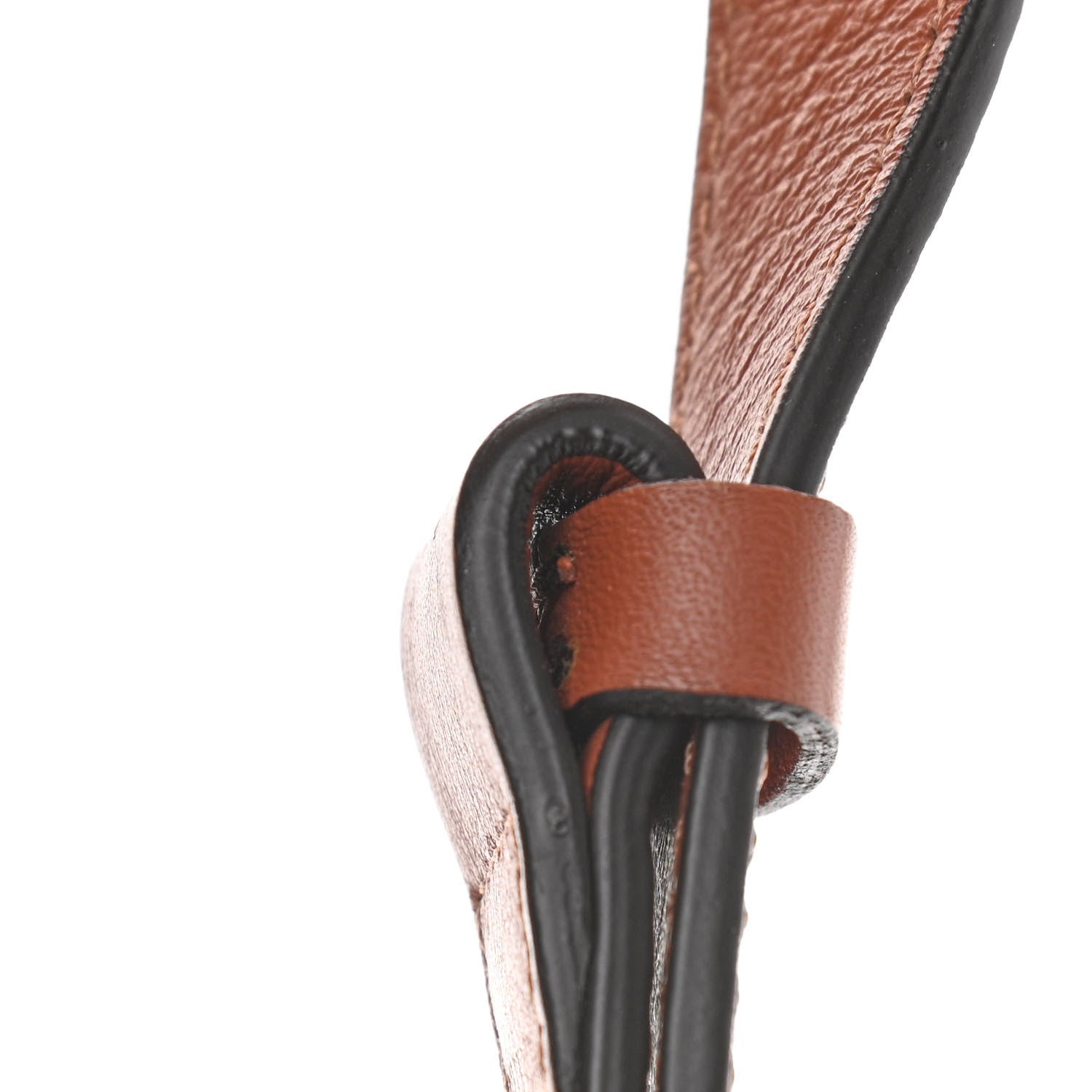 Chloe Calfskin Crocodile Embossed Mini C Double Carry Chestnut Brown 12 of 13