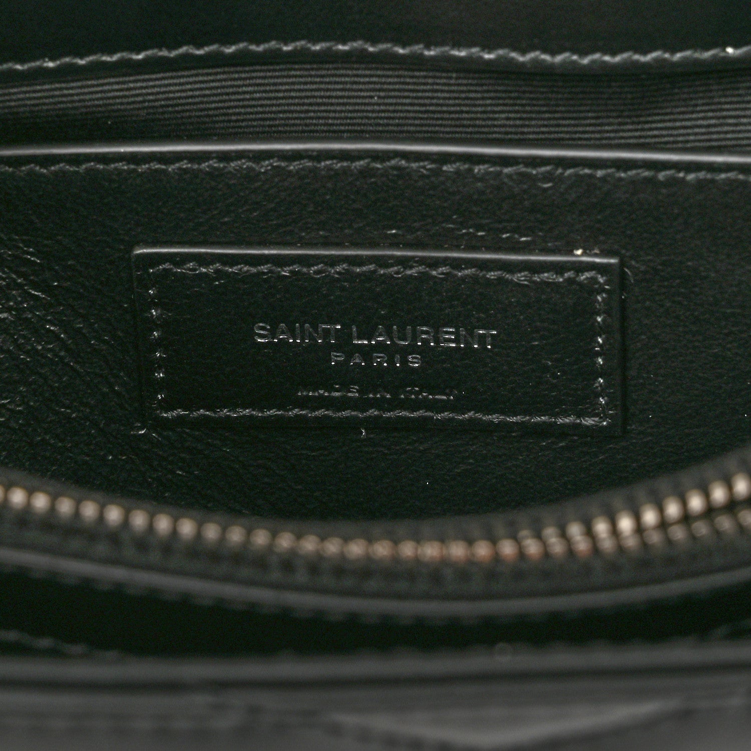 Saint Laurent Calfskin Y Quilted Monogram Small Loulou Chain Satchel Black 7 of 11