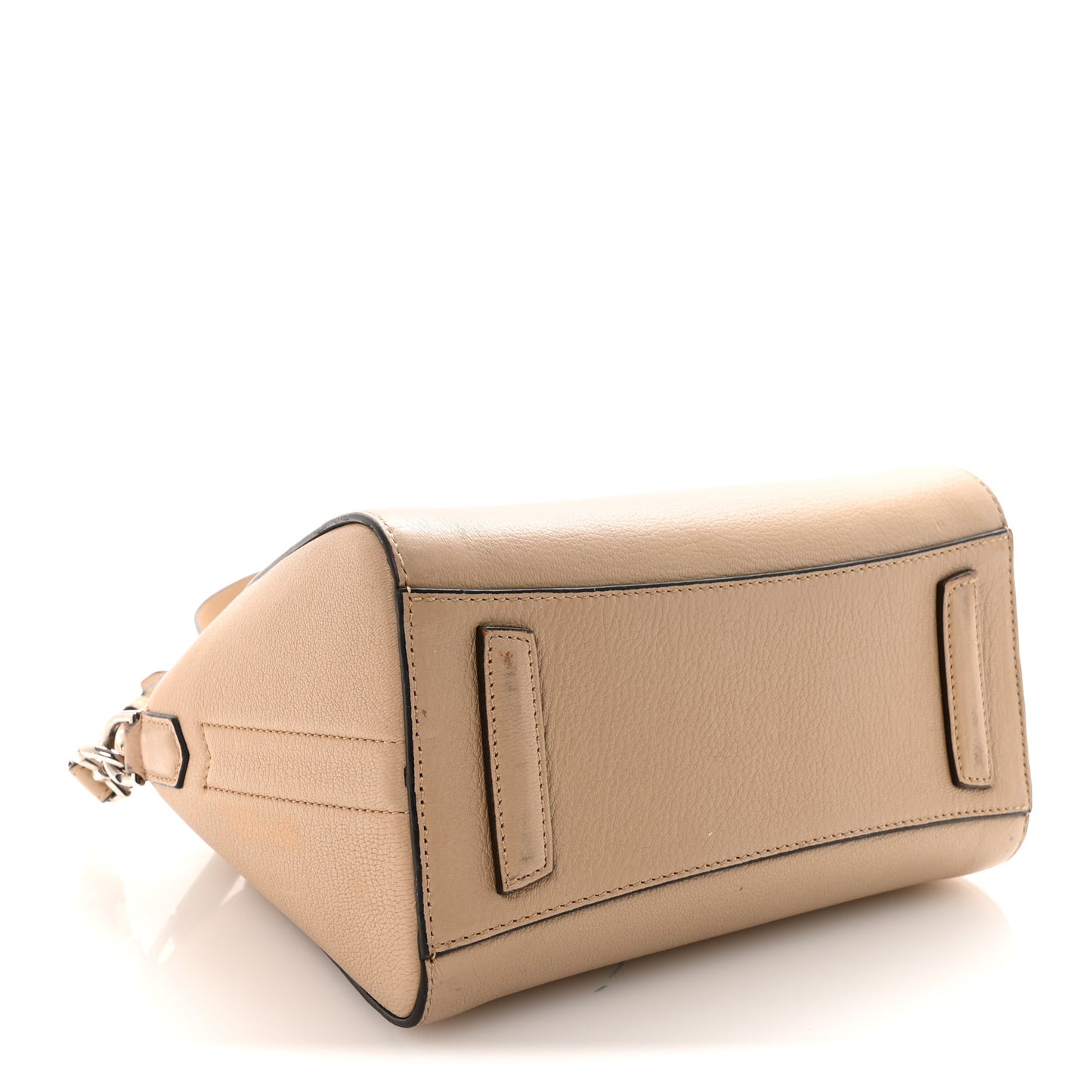 Sugar Goatskin Mini Antigona Beige Camel