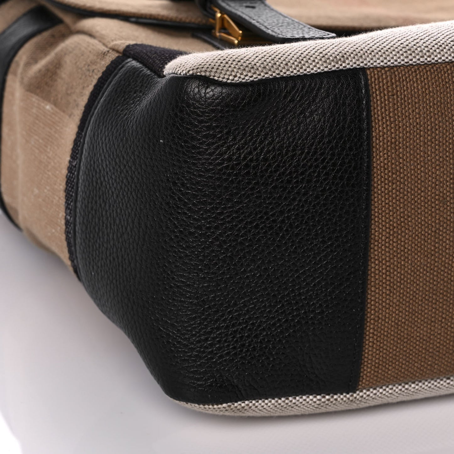 Canvas Mega Check Large Baildon Messenger Bag Black