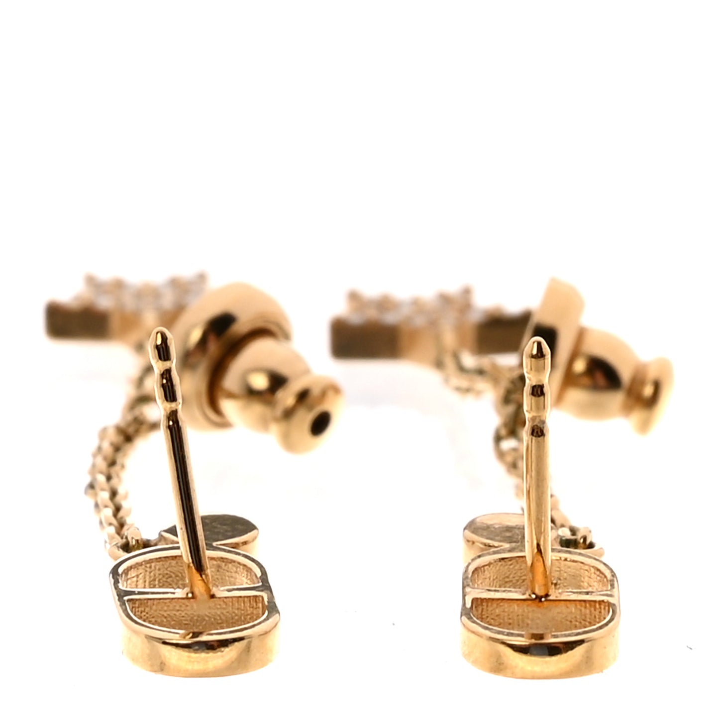 Crystal Star CD J'Adior Dangle Earrings Gold