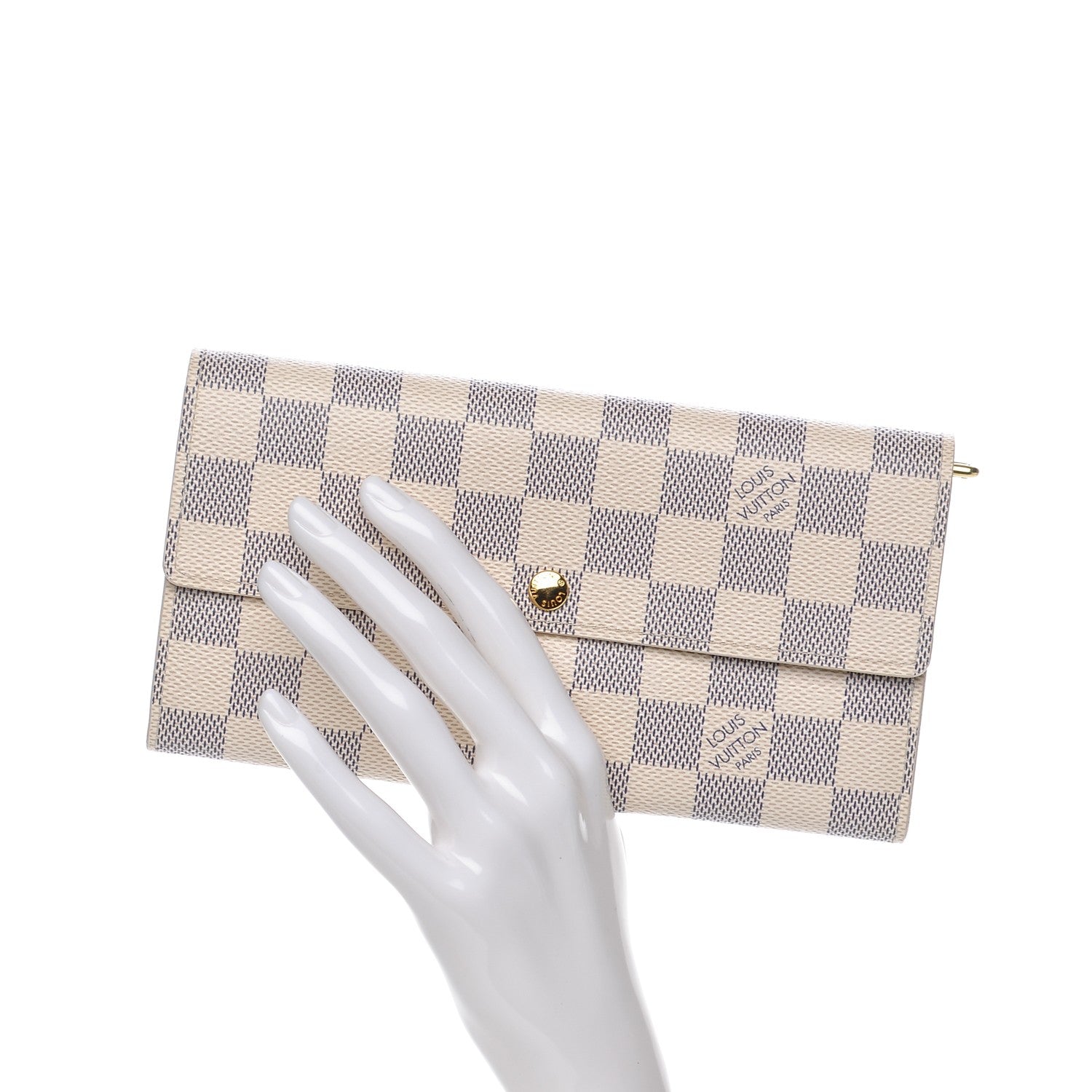 Louis Vuitton Damier Azur Sarah Wallet 2 of 9