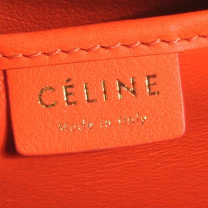 Celine Smooth Calfskin Nano Luggage Fluo Orange 6 of 7