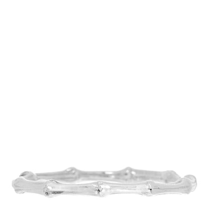 Tiffany Sterling Silver Nature Bamboo Bangle Bracelet 1 of 4