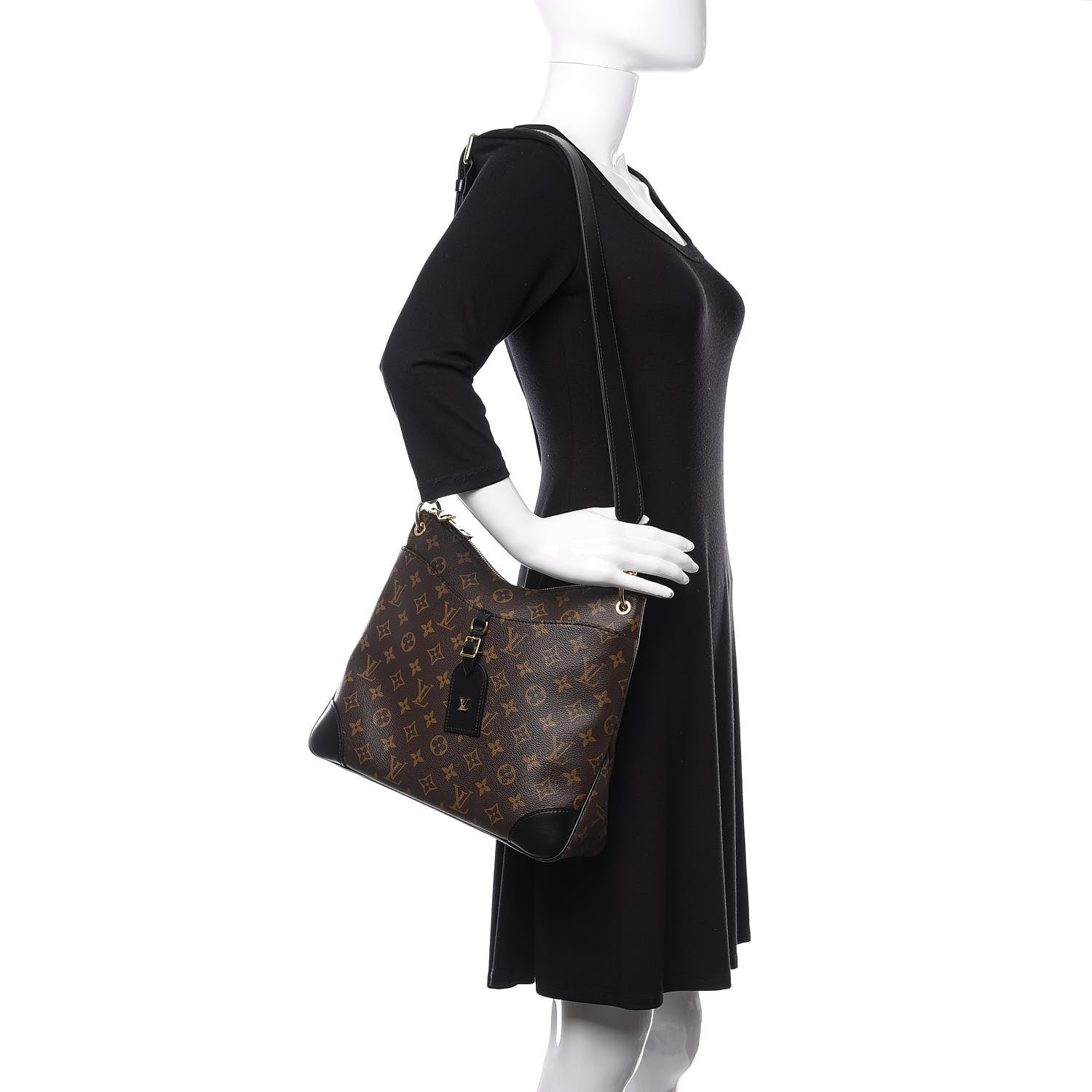 Louis Vuitton Monogram Odeon MM Black 2 of 11