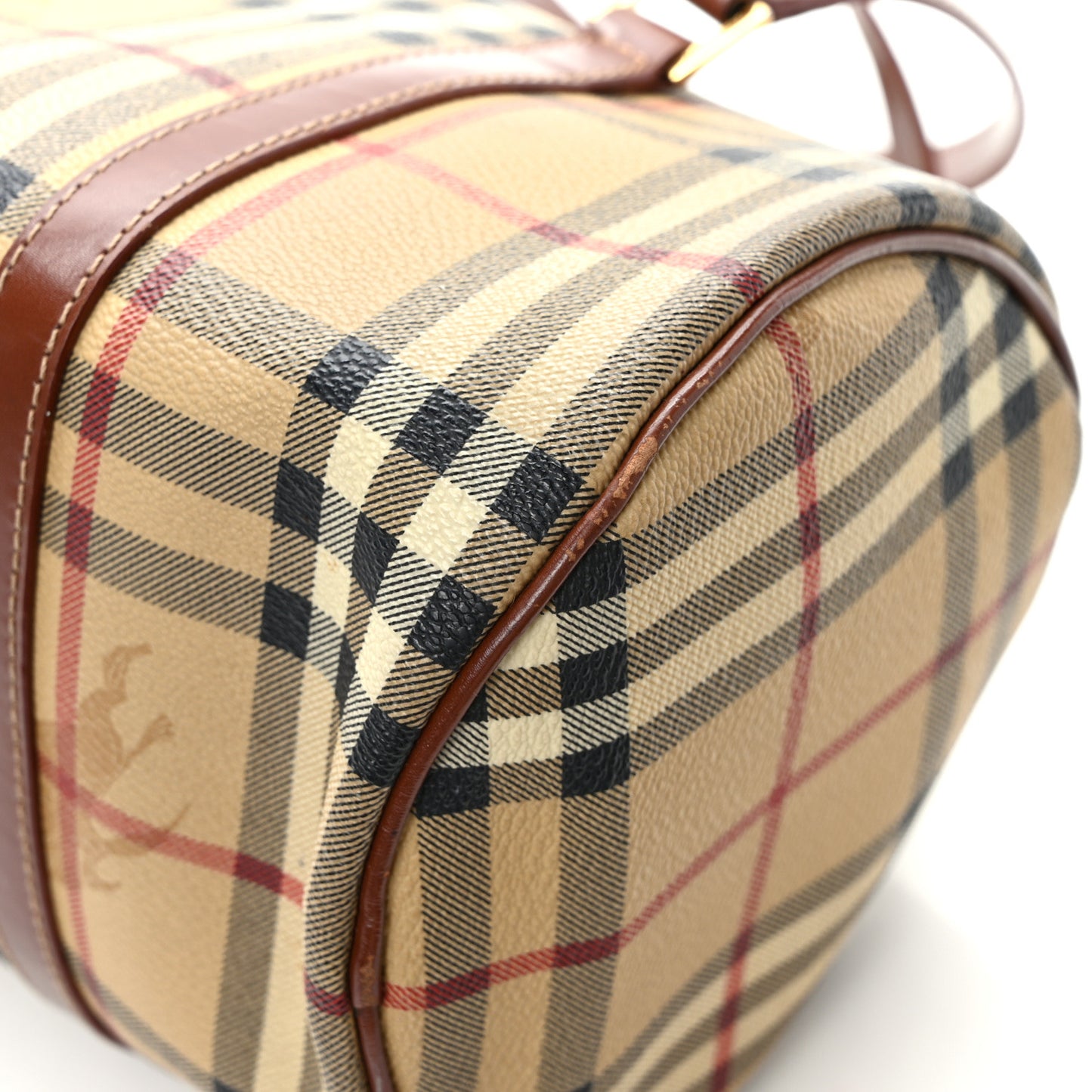 Haymarket Check Barrel Bag Brown