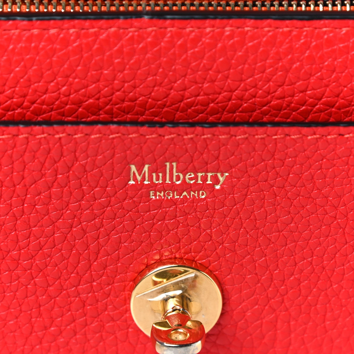 Mulberry Small Classic Grain Darley Wallet Fiery Red 6 of 14