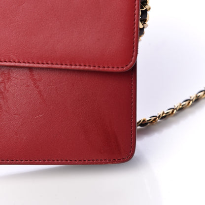 Fendi Vitello Wallet On Chain Red 15 of 15