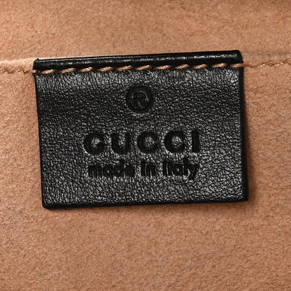 Gucci Calfskin Matelasse Small GG Marmont Chain Shoulder Bag Black 6 of 10