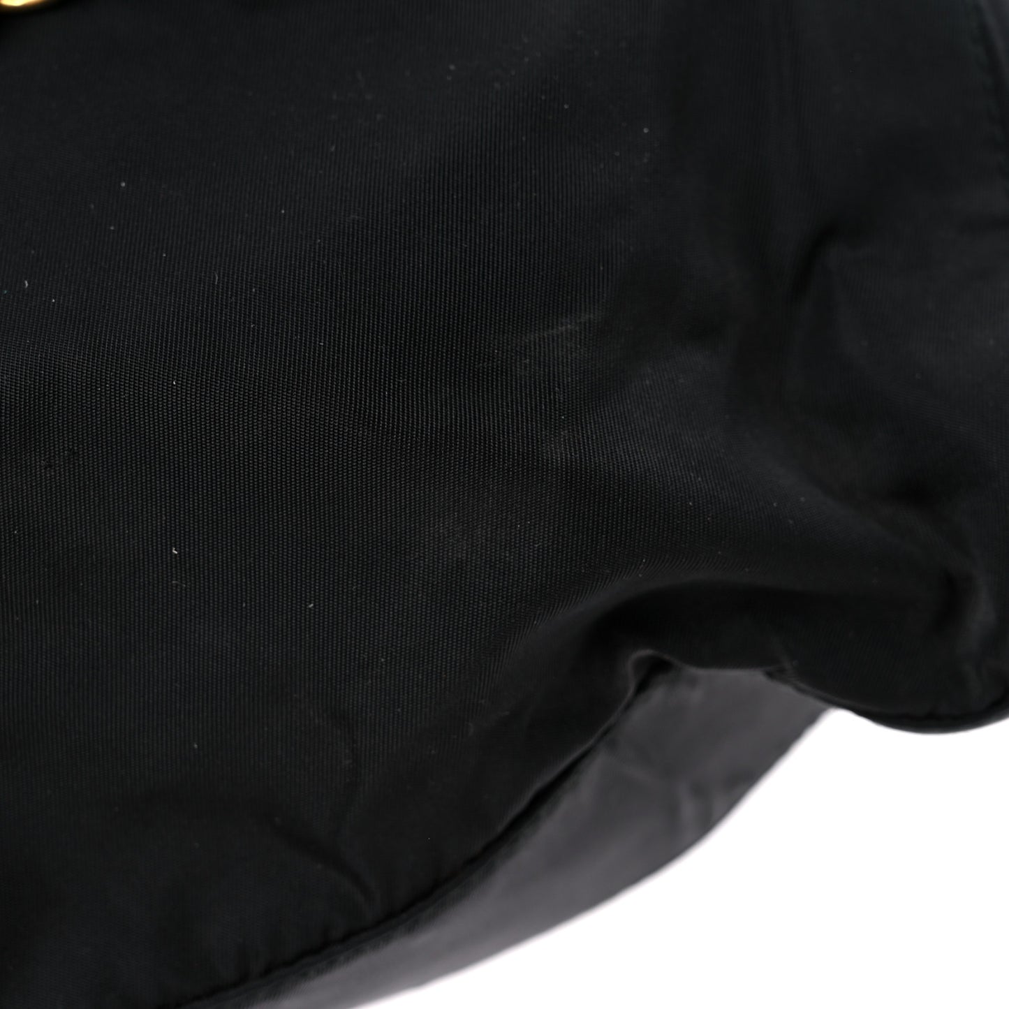 Tessuto Nylon Chain Shoulder Bag Black