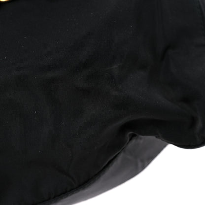 Prada Tessuto Nylon Chain Shoulder Bag Black 15 of 15