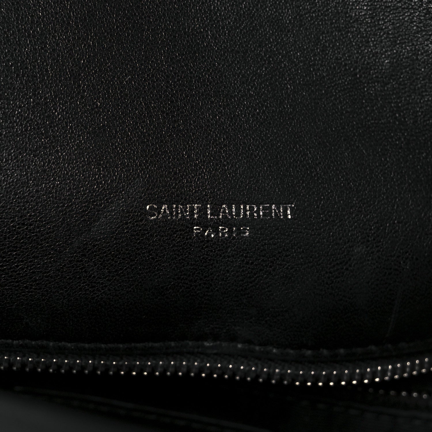Saint Laurent Lambskin Quilted Medium Loulou Puffer Monogram Chain Satchel Black 6 of 12