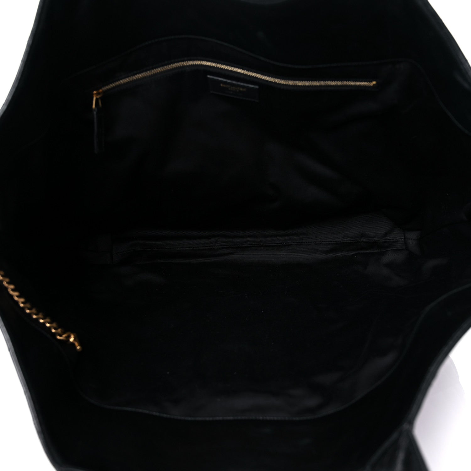 Saint Laurent Lambskin Quilted Maxi Icare Shopping Tote Black 6 of 14