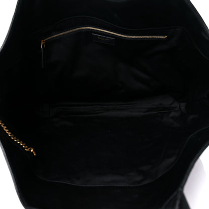 Saint Laurent Lambskin Quilted Maxi Icare Shopping Tote Black 6 of 14