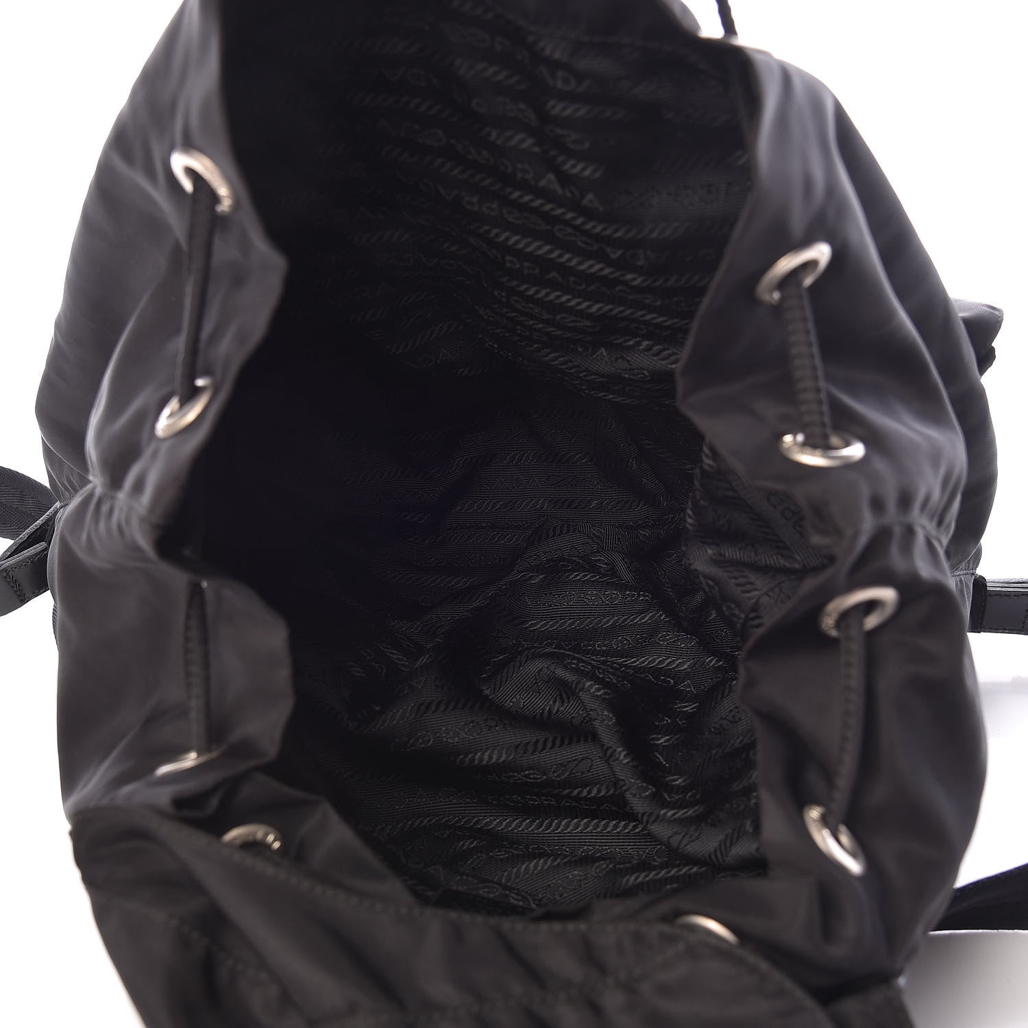 Prada Nylon Vela Medium Backpack Black 7 of 19