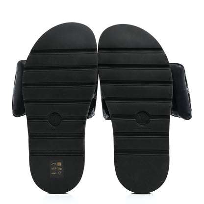 Louis Vuitton Nylon Monogram Womens Pool Pillow Comfort Mules 40 Navy Blue 5 of 9