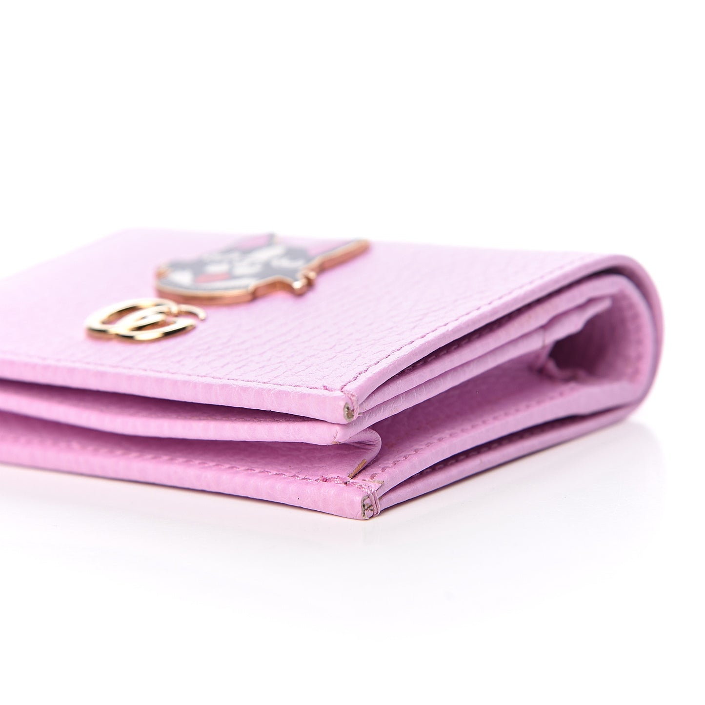 Dollar Calfskin Bosco Card Case Wallet Malva