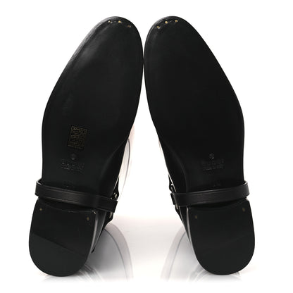 Gucci Cordovan Lux Mens Zelda Harness Riding Boots 10.5 Black Amber Honey 15 of 24