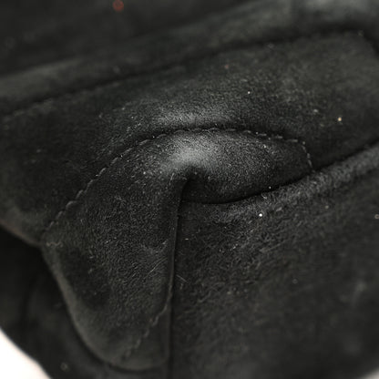 Saint Laurent Suede Calfskin Y Quilted Monogram Small Loulou Chain Satchel Black 13 of 14