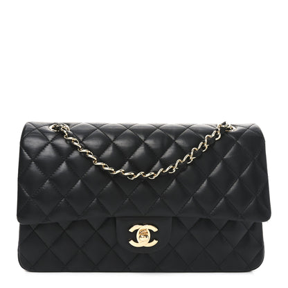 Chanel Lambskin Quilted Medium Double Flap Black 1 of 11