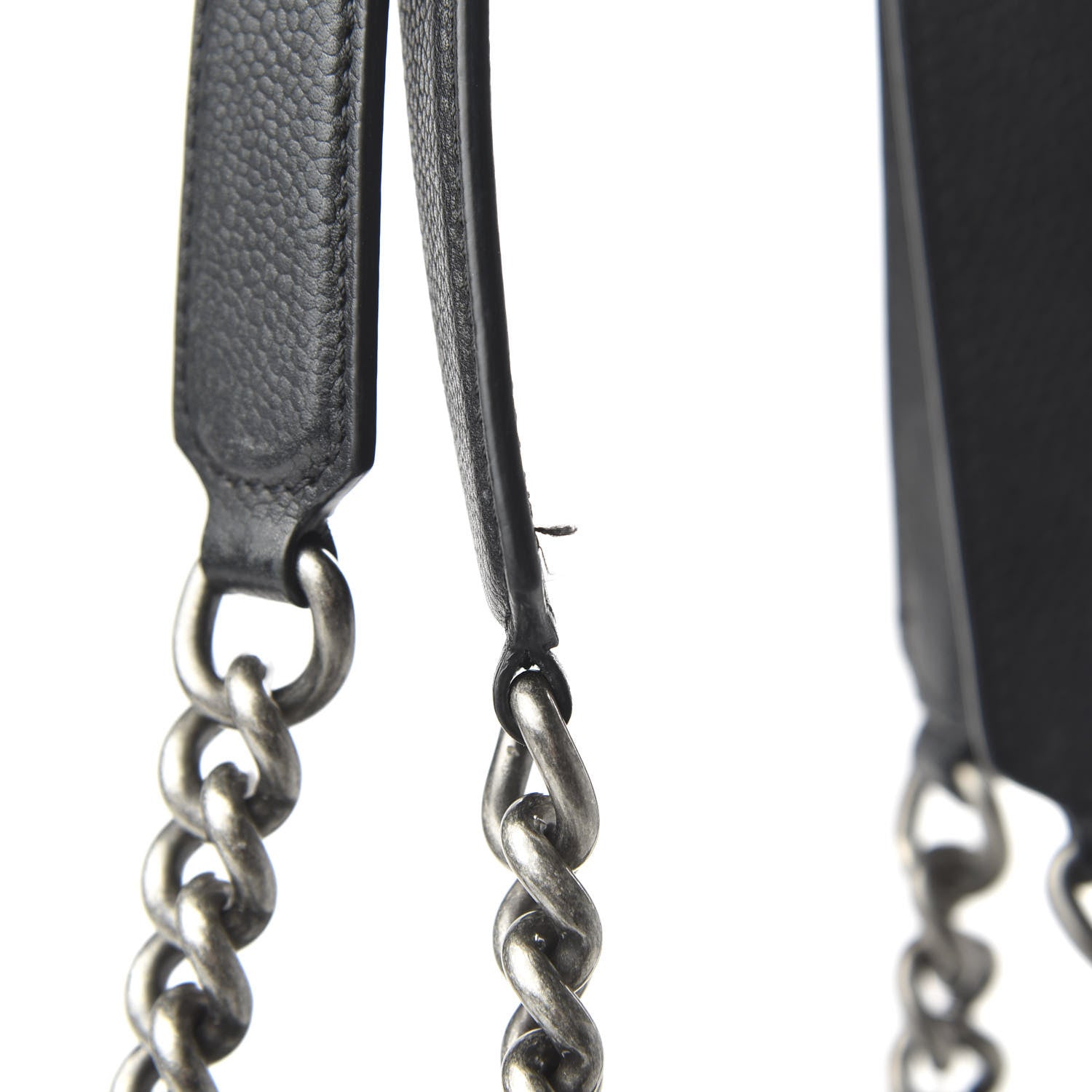 Chanel Caviar Quilted Medium Rock In Rome Tote Black 10 of 11