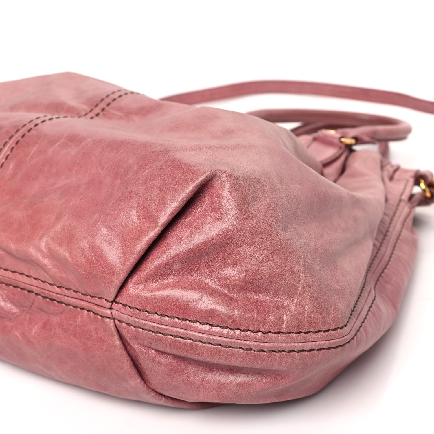 Miu Miu Vitello Shine Shopping Tote Loto 9 of 9