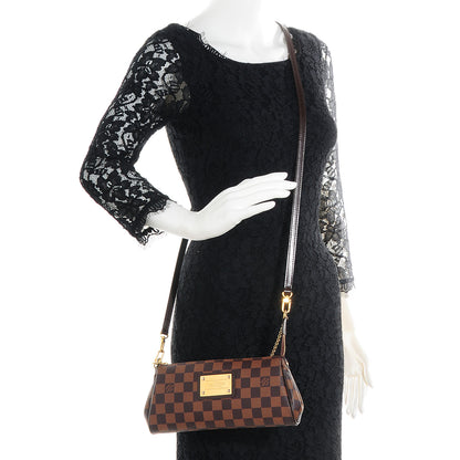 Louis Vuitton Damier Ebene Eva Clutch 2 of 8