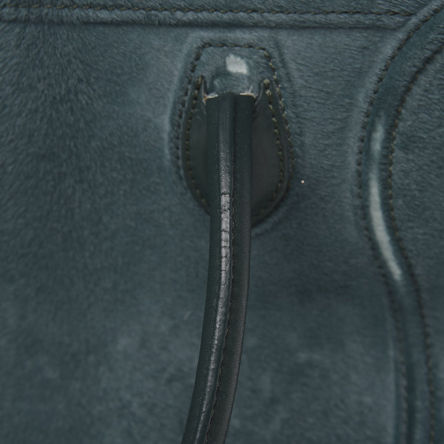 Pony Hair Small Phantom Luggage Jade