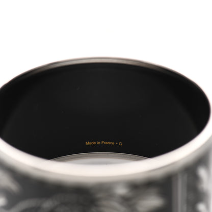 Hermes Enamel Printed Extra Wide Brazil Bracelet 65 4 of 5