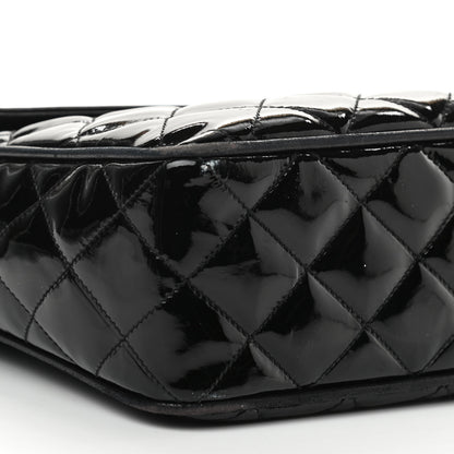 Chanel Patent Quilted Tassel Camera Case Black 10 of 14