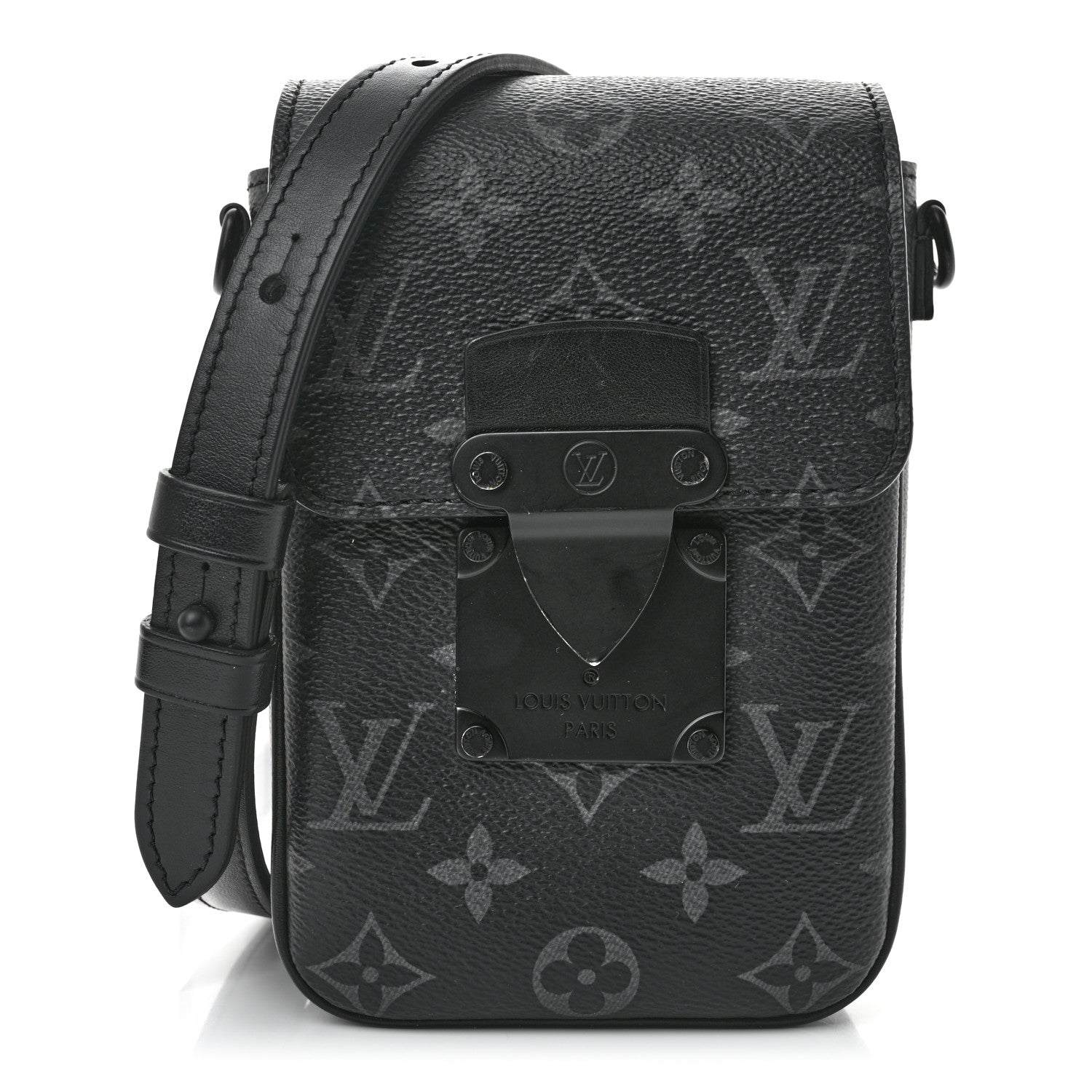 Louis Vuitton Monogram Eclipse S Lock Wearable Wallet 1 of 9