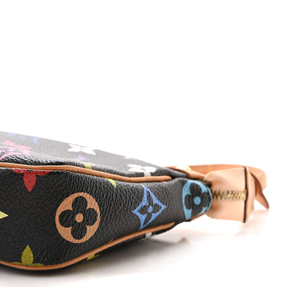 Louis Vuitton Monogram Multicolor Pochette Accessories Black 9 of 9