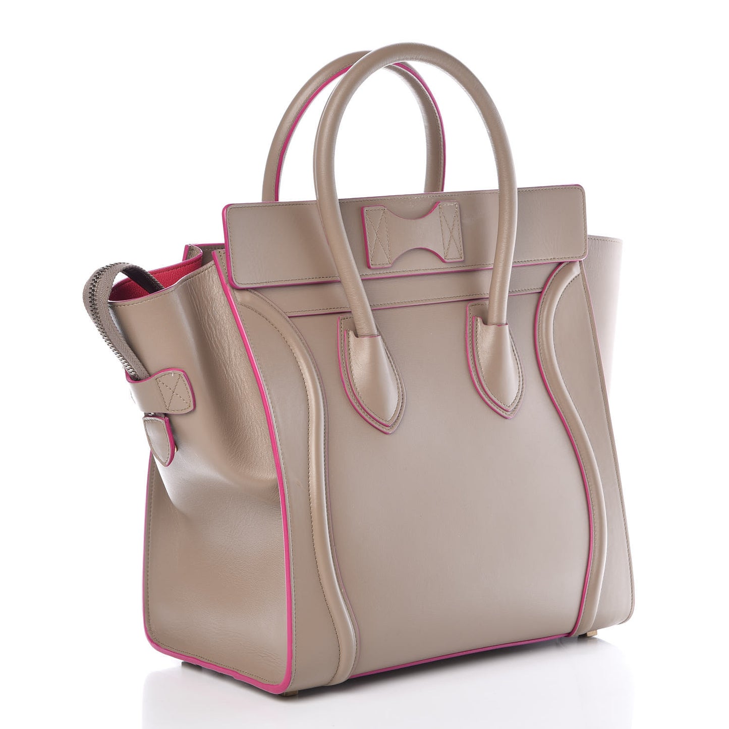 Smooth Calfskin Mini Luggage Beige
