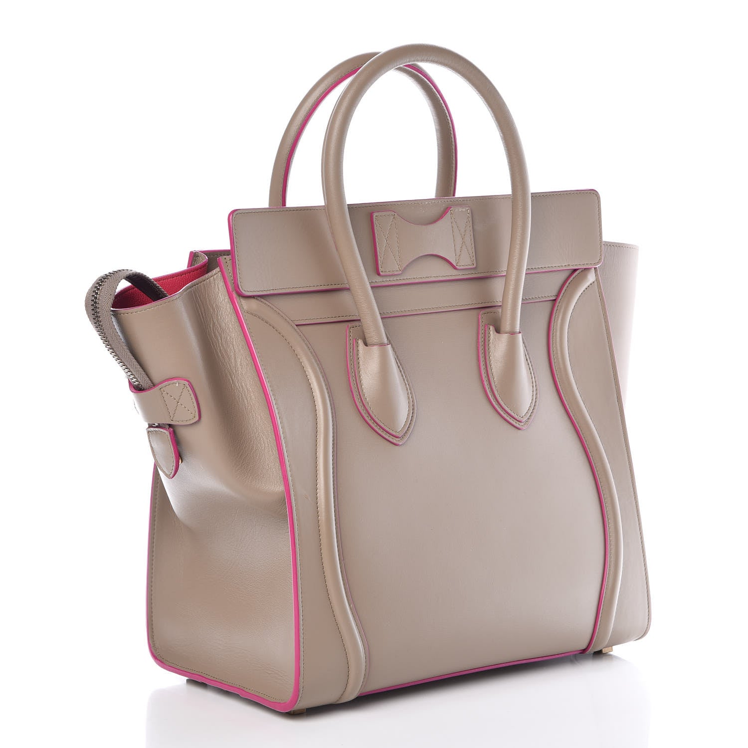 Celine Smooth Calfskin Mini Luggage Beige 3 of 6