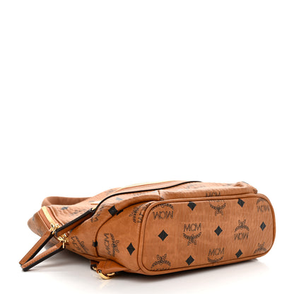 MCM Visetos Klassik Small Sling Bag Cognac 4 of 9