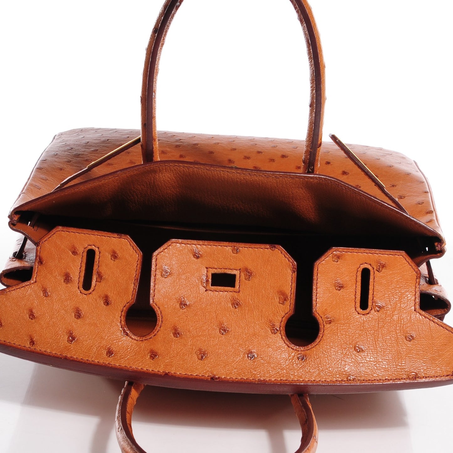 Ostrich Birkin 30 Cognac