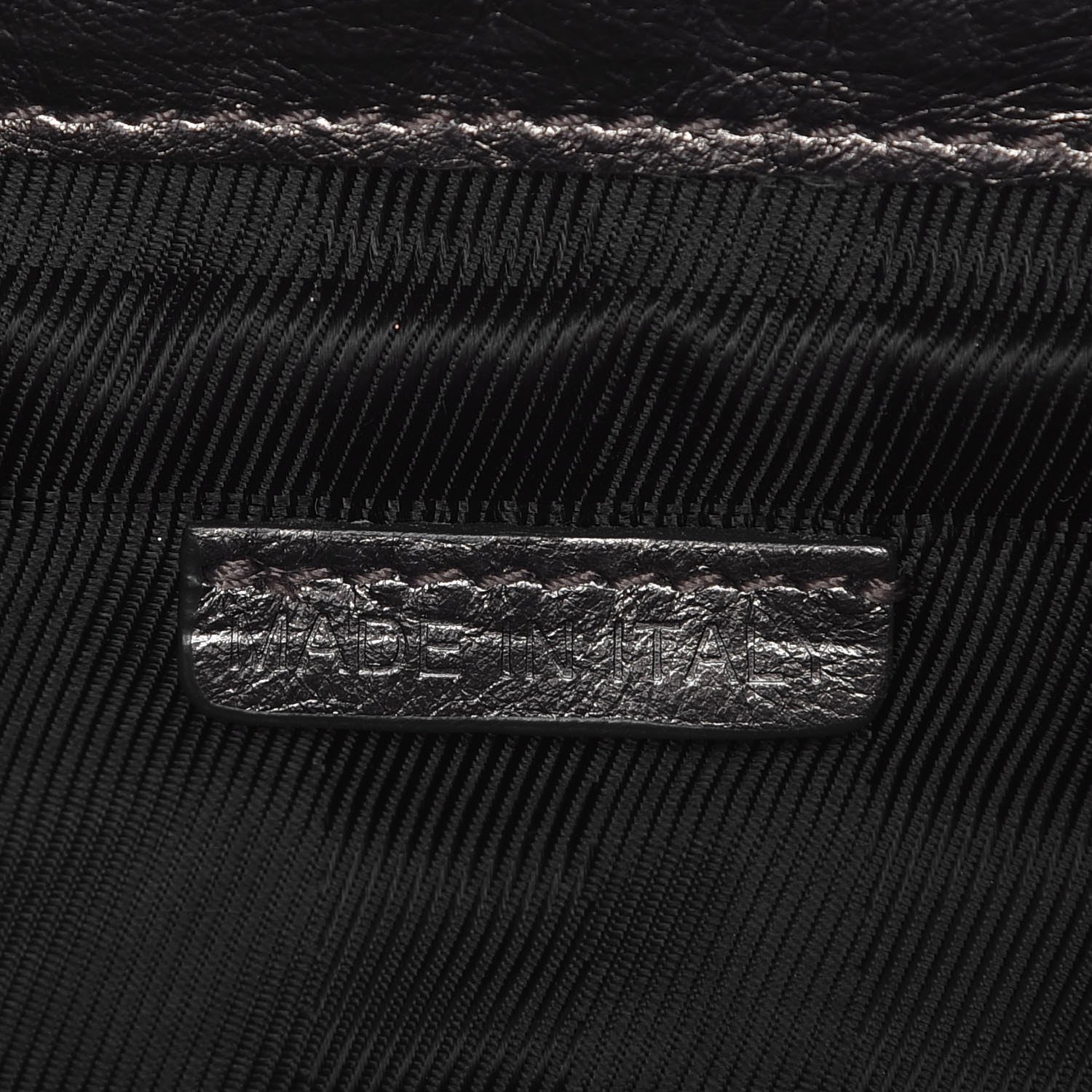 Burberry Metallic Calfskin Quilted Mini Manor Tote Pewter 8 of 11