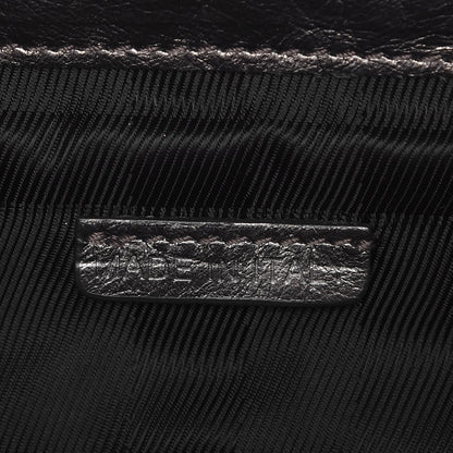 Burberry Metallic Calfskin Quilted Mini Manor Tote Pewter 8 of 11