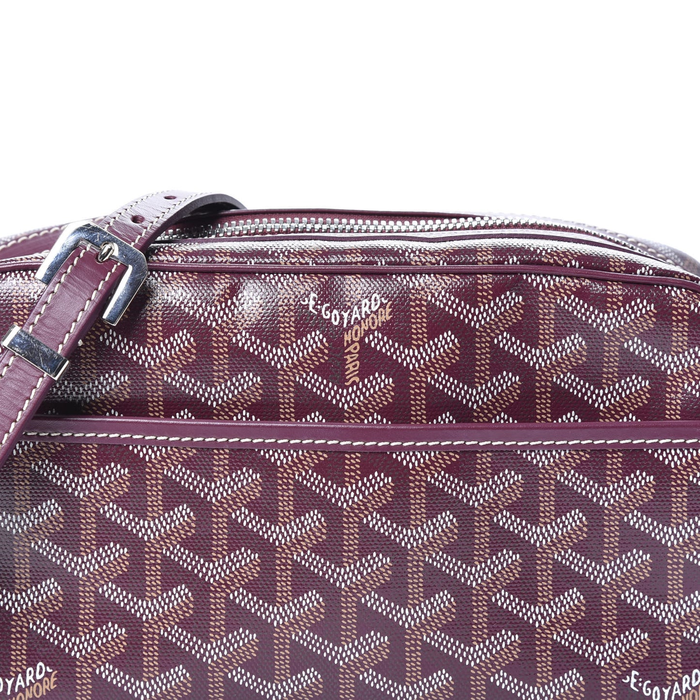 Goyardine Sac Cap Vert Burgundy