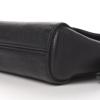 Mulberry Glossy Goatskin Small Lily Flap Black 9 of 17